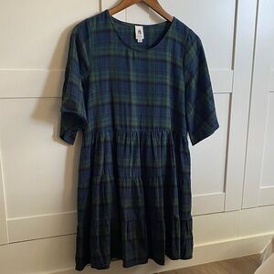 LAWLESS Plaid Babydoll Dress